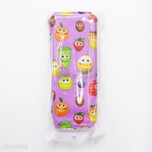 Cartoon fruit printed cheap price pencil bags