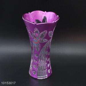 Factory direct modern colored glass flower vase