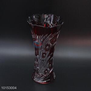 Fancy design colored glass decorative vase