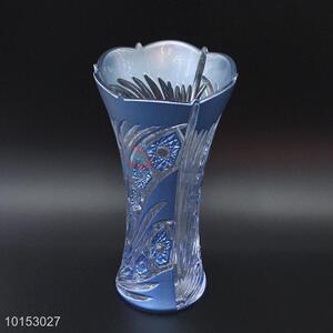 Bottom price modern colored glass decorative vase