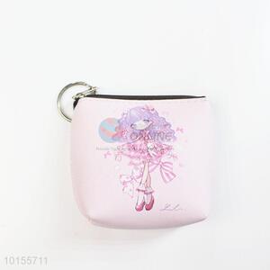 Pink pretty girl coin purse