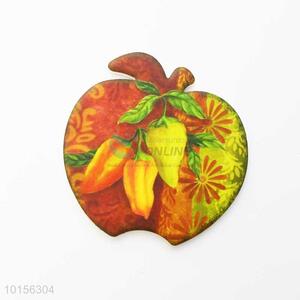 Pepper Pattern Apple Shaped Ceramic Placemat/Cup Mat/Pot Mat