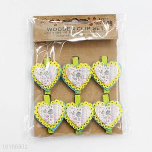 Top Selling Heart Shape Clothespin Peg DIY Clothes Clip