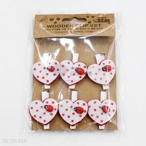 Fashion Style Photo Peg Heart Shape DIY Clip Note Pegs