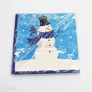 Creative Snowman Printed Table Napkin Paper