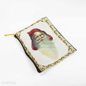 14*18cm Factory Direct Religious Themes Grosgrain Coin Purse with Zipper