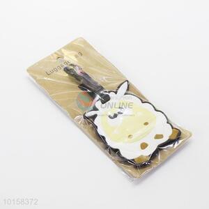 Hot selling cheap sheep shaped pvc luggage tag