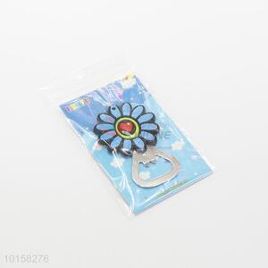 Factory direct flower shaped pvc fridge magnet opener