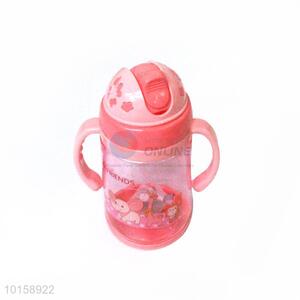 Good Quality Red Plastic Bottle With Straw