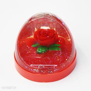 Romantic desktop office decoration acrylic rose penholder