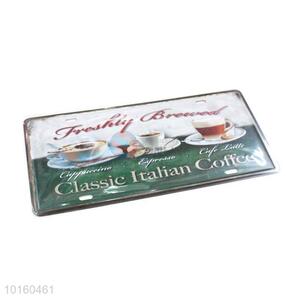 Creative Cafe Decorative Painting Iron Wall Sign