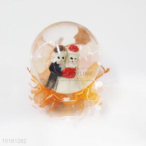 Figurine christmas gifts glass water balls