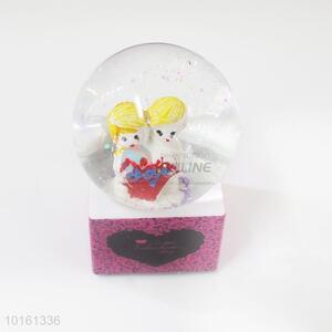 Funny wedding souvenirs glass snowball