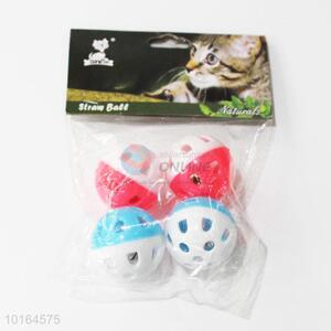 Plastic Round Ball with Small Bell Toy Pet Dog Cat Toy