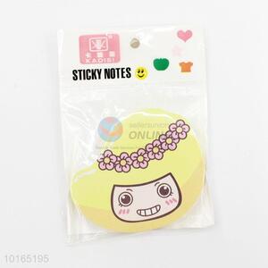 Stylish Cheap Cartoon Girl Pattern Sticky Notes Sticker