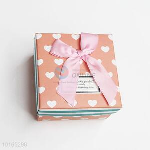 Pretty Cute Jewelry Paper Gift Box in Square Shape