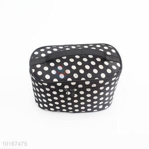 New and Hot Black Cosmetic Bag/Makeup Bag with Dot Pattern