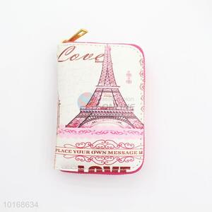 Personalized Eiffel Tower Printed Purse/Wallet for Women