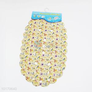 Lovely designed bear printed shell bath mats/shower mats
