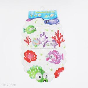 Cute designed fish printed shell bath mats/shower mats