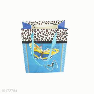 Beautiful butterfly paper shopping bag