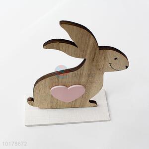 Pretty Cute Decor Wooden Craft in Rabbit Shape