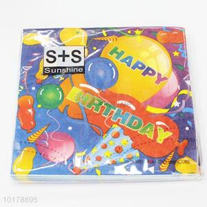 Competitive price balloon printed wood pulp paper napkin