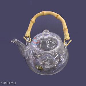 Factory Direct Glass Coffee Pot& Tea Pot With Bamboo Handle