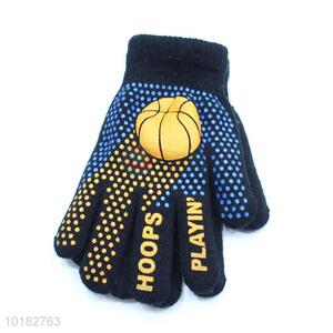 Hot sale basketball pattern acrylic golves for men