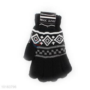 Adult Men Jacquard Gloves