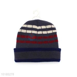 High Quality Stripe Knitted Winter Hat