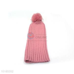 New Design Warm Knitted Hat With Pompom