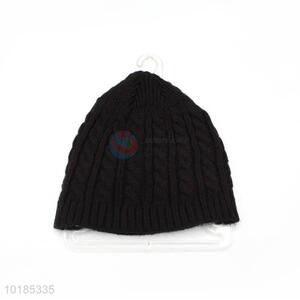 Top Quality Black Knitted Hat For Winter