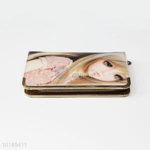 Adorable Girl Pattern Rectangular PU Purse/<em>Wallet</em> for Ladies