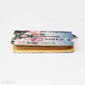 Great Tower Printed Rectangular PU Purse/<em>Wallet</em> for Ladies