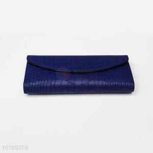 New Arrival Blue Rectangular PU Purse/<em>Wallet</em> for Ladies