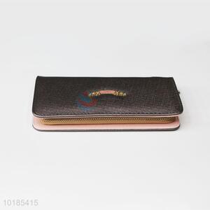 New Arrival Black Rectangular PU Purse/<em>Wallet</em> for Ladies