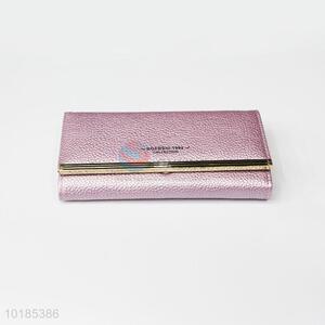 Professional Pink Rectangular PU Purse/<em>Wallet</em> for Ladies