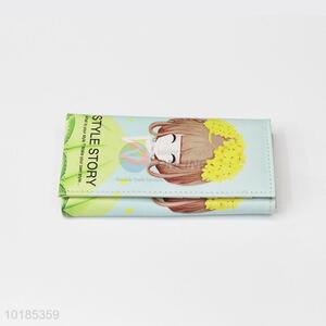 Cute Girl Printed Cartoon PU Purse/<em>Wallet</em> for Girls