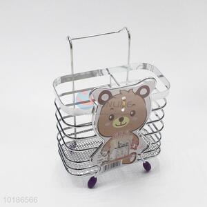 Pretty Design Custom Cartoon Cute Bear Stainless Steel Chopsticks Holder