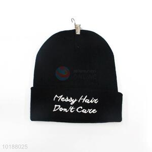 Best Selling Black  Knitted Hat For Man