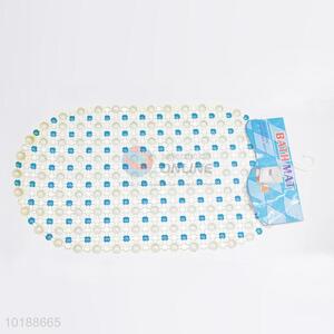 Cheap High Quality Blue And White Dotted Door Bathroom Mats