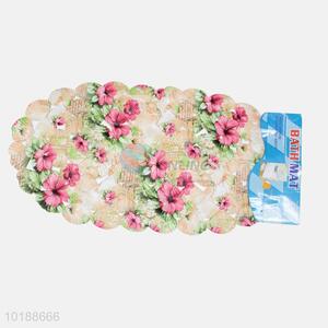Best Cute Flower Pattern Plastic Bathroom Mat