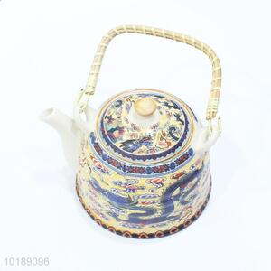 Popular Dragon Printed Ceramic Teapot for Present