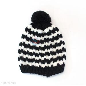 Custom Soft Knitted Hat With Pompom