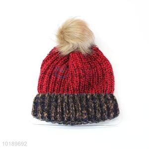 Popular Winter Knitted Hat With Pompom