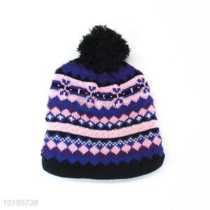 Best Quality Warm Knitted Hat With Pompom