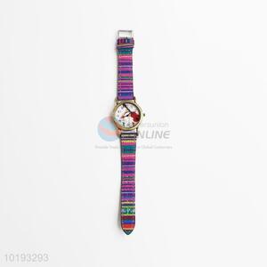 Popular New Arrival Canvas Striped Women Watch