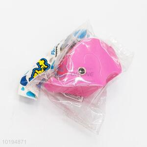 Cheap good quality pink elephant shape pencil sharpener