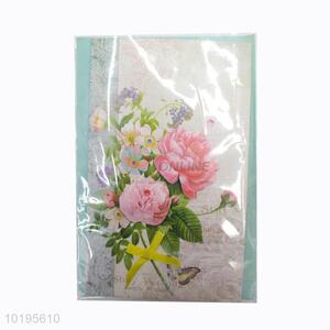 Top sale latest product flower style greeting card